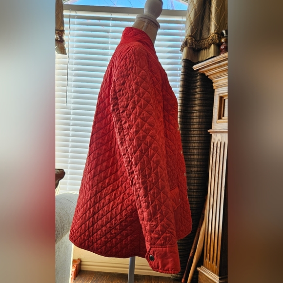 Jones New York Quilted Orange Jacket XL - Picture 5 of 5